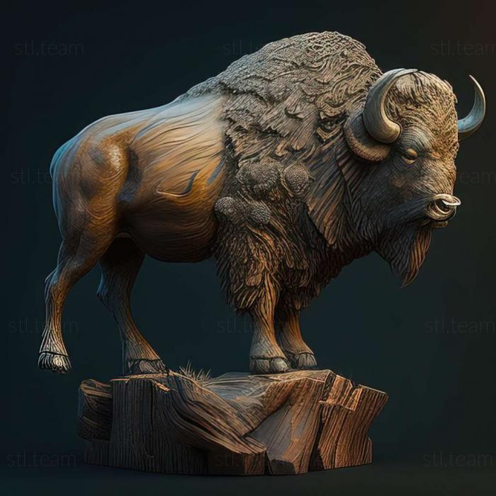 3D model Bison (STL)